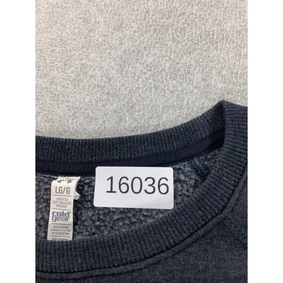 Under Armour Cotton Blend Logo Crew Sweatshirt (Women's Large) Gray - Picture 4 of 11